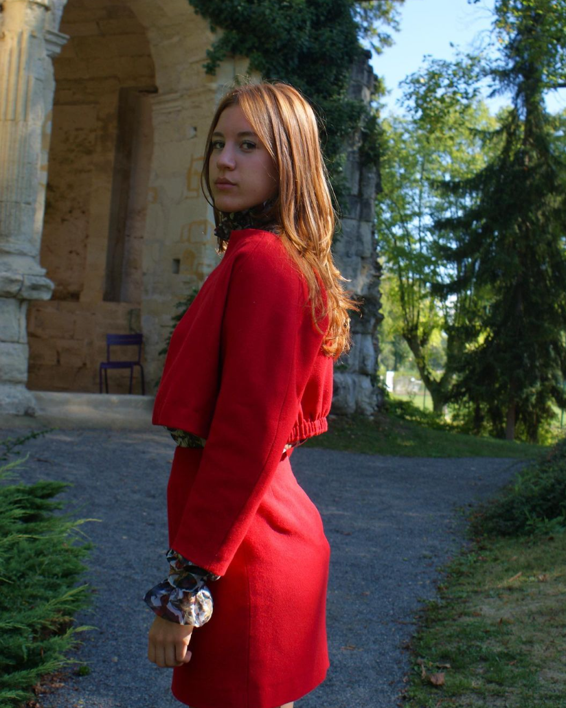 Jupe Droite - Rouge