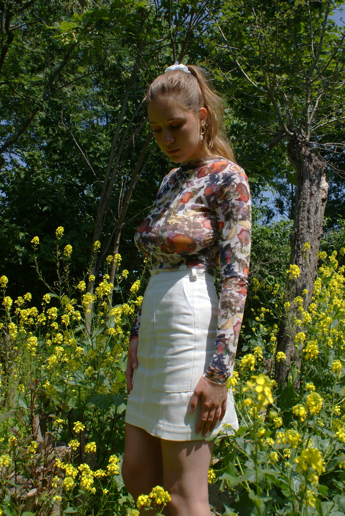 Jupe Droite - Blanc