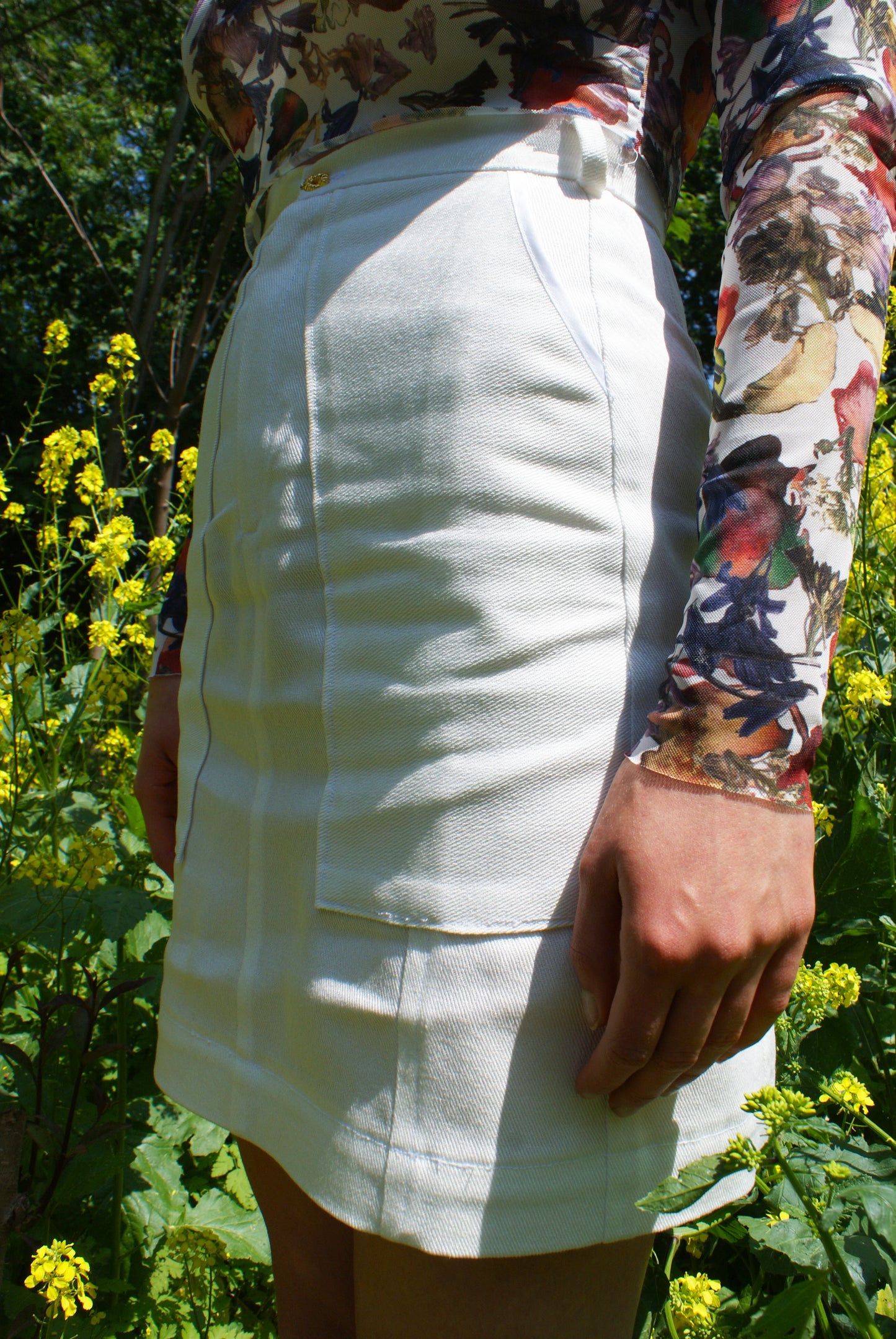 Jupe Droite - Blanc